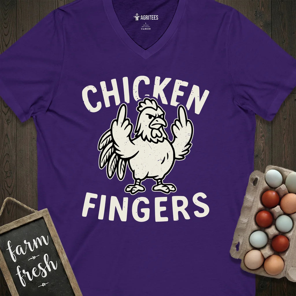 Chicken Fingers V-Neck