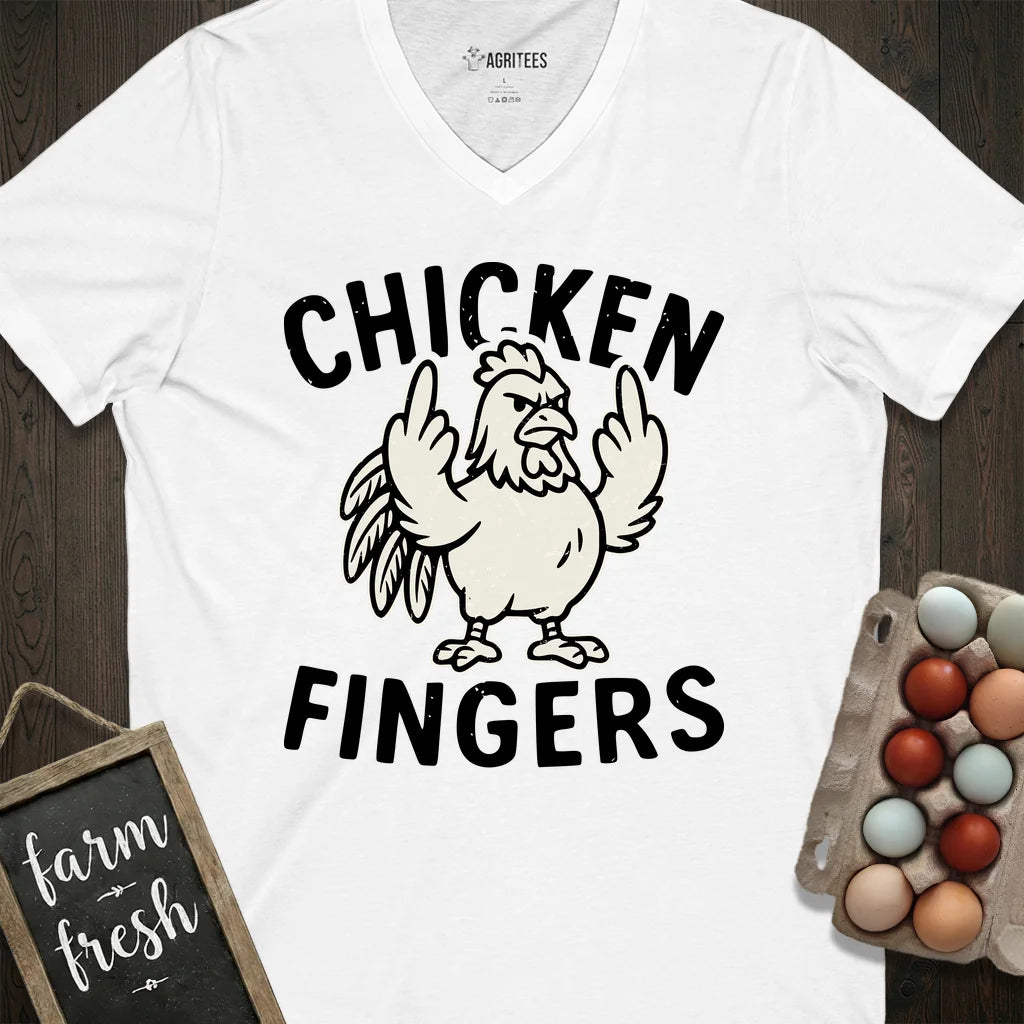 Chicken Fingers V-Neck