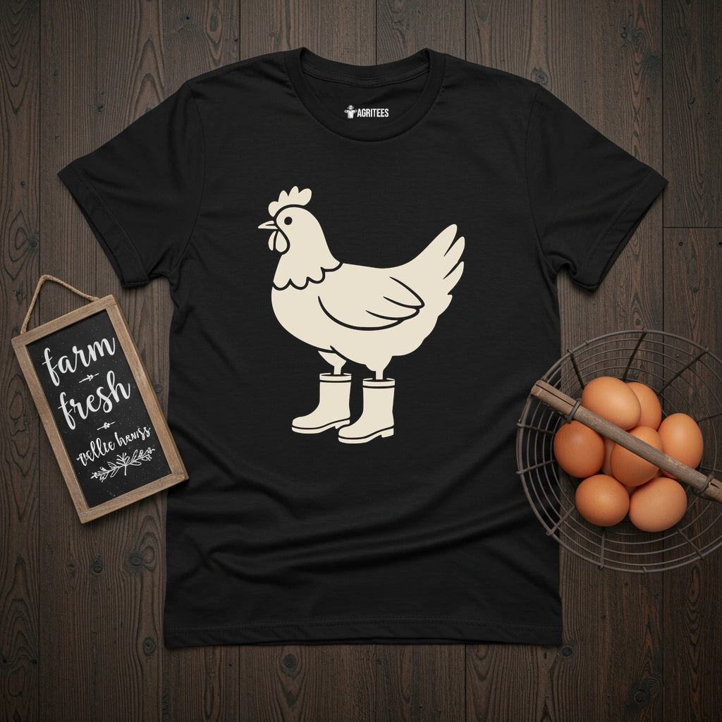 Chick in Rain Boots T-Shirt
