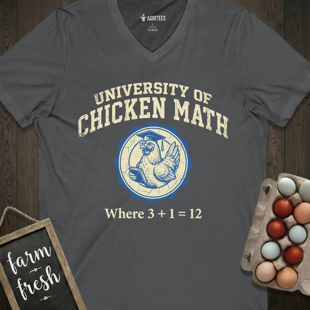 University of Chicken Math V-Neck