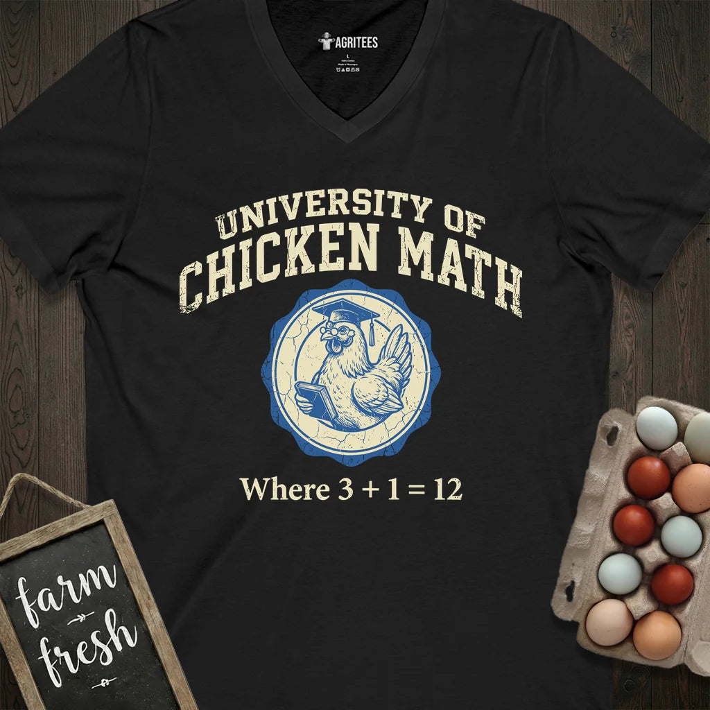 University of Chicken Math V-Neck