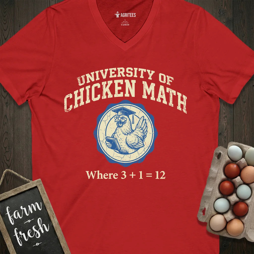 University of Chicken Math V-Neck