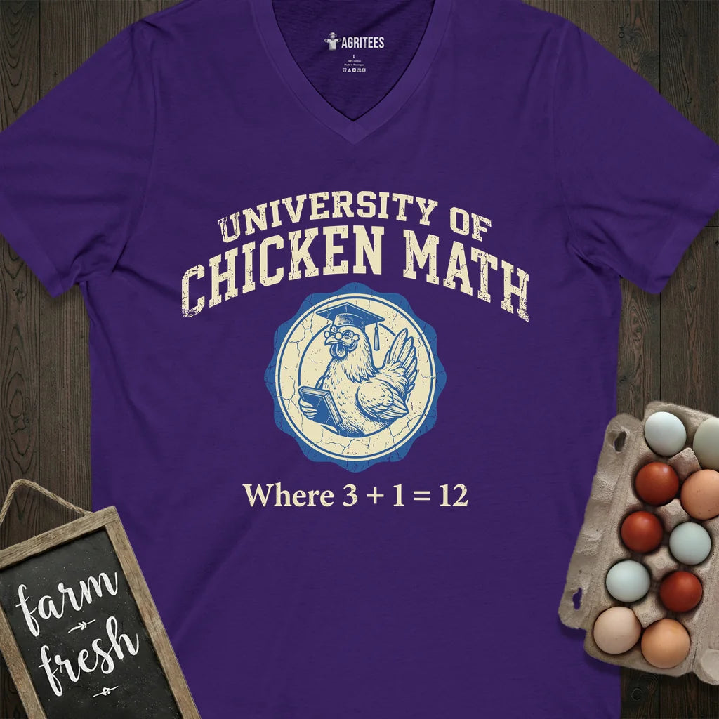 University of Chicken Math V-Neck