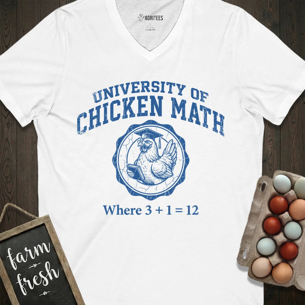 University of Chicken Math V-Neck
