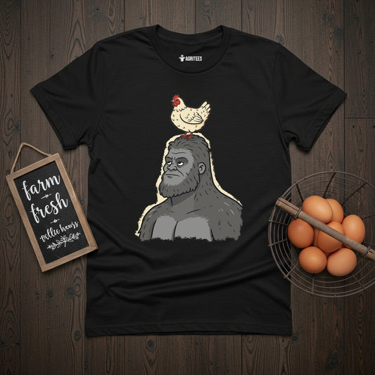 Chicken On A Bigfoot T-Shirt