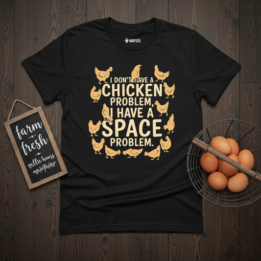 Space Problem Chicken T-Shirt