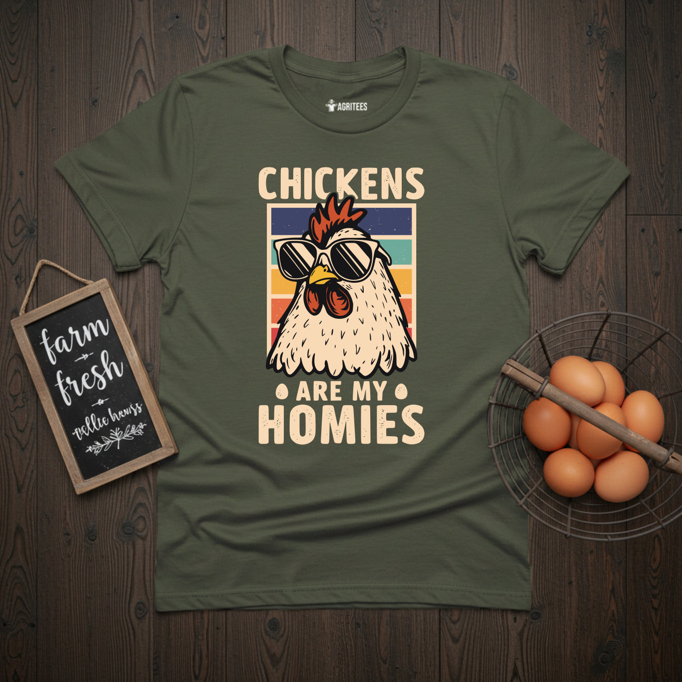 Chickens Are My Homies Retro T-Shirt