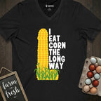 I Eat Corn The Long Way V-Neck