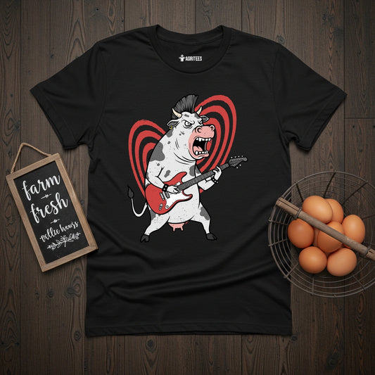 Punk Rock Cow T-Shirt