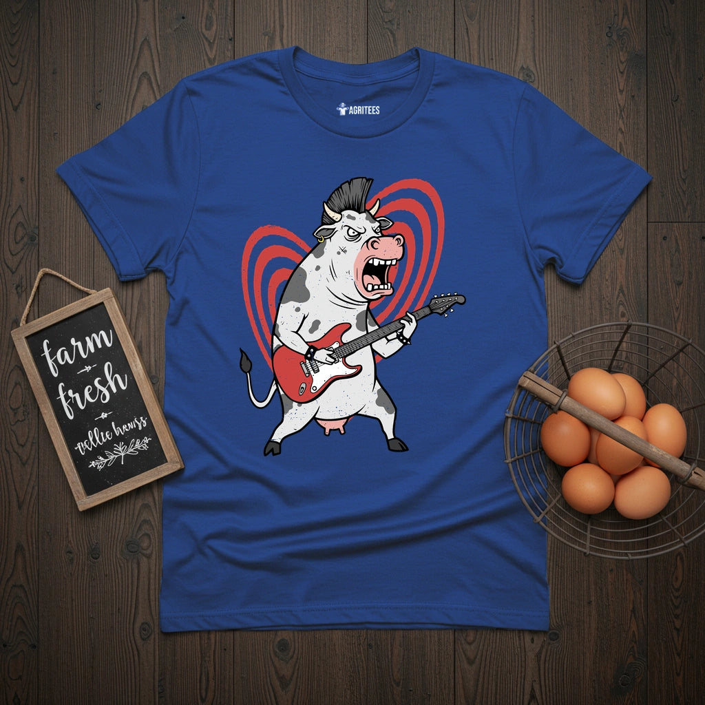 Punk Rock Cow T-Shirt