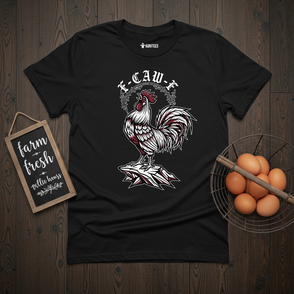 F-Caw-F Goth Chicken T-Shirt