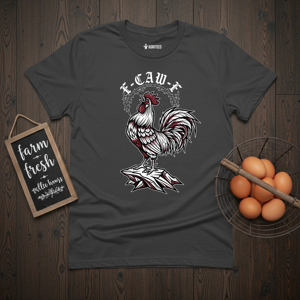 F-Caw-F Goth Chicken T-Shirt