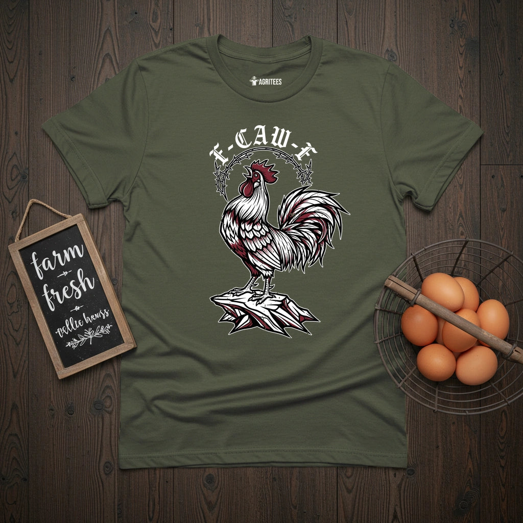 F-Caw-F Goth Chicken T-Shirt