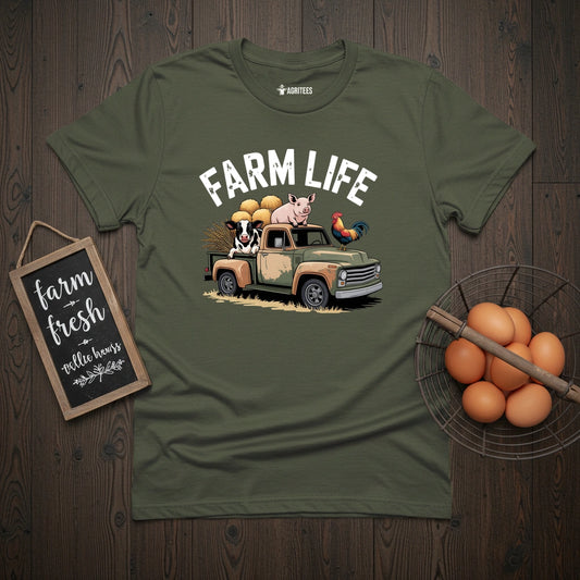 Farm Life Truck T-Shirt