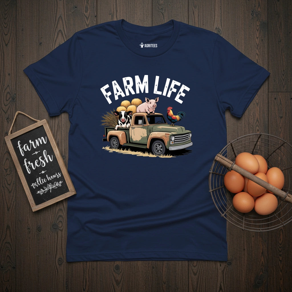 Farm Life Truck T-Shirt