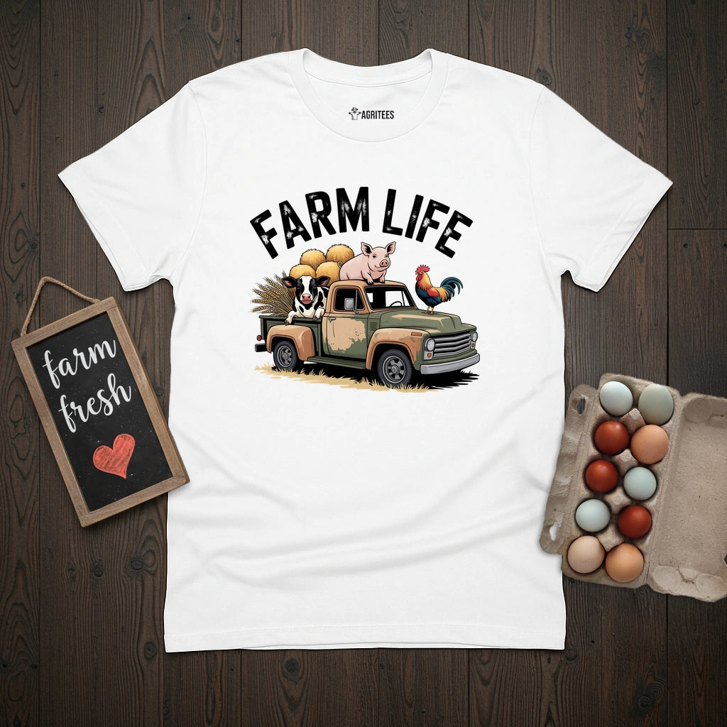 Farm Life Truck T-Shirt