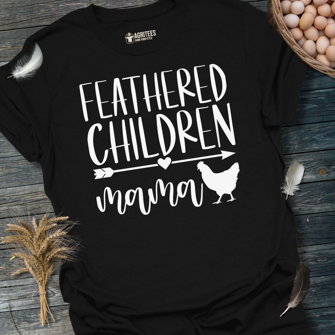 Feathered Children Mama T-Shirt. Funny Mother's day Gift