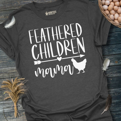 Feathered Children Mama T-Shirt. Funny Mother's day Gift