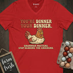 Stop Scaring The Chickens V-Neck