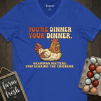 Stop Scaring The Chickens V-Neck