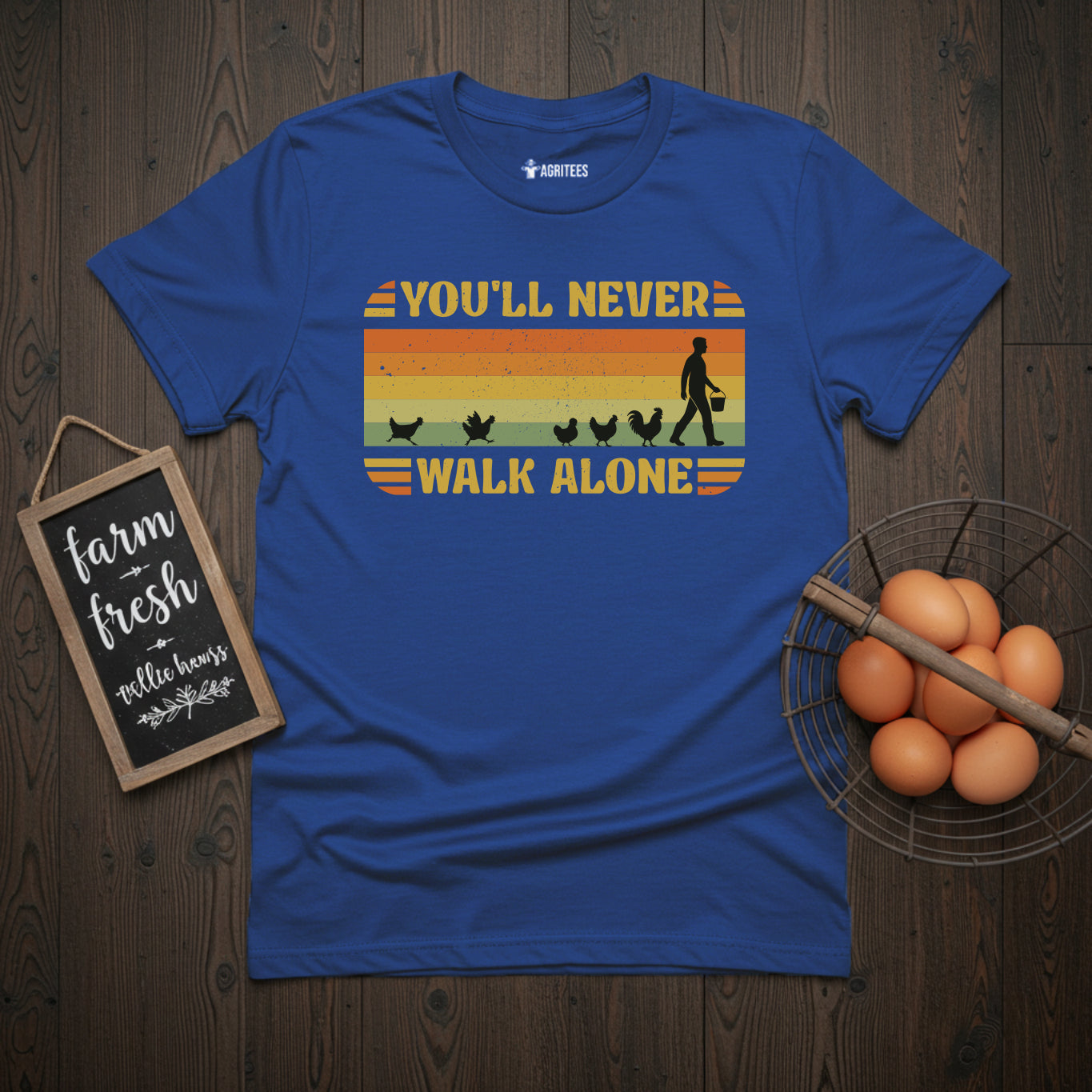 You'll Never Walk Alone Vintage Chicken (Guy version) T-Shirt