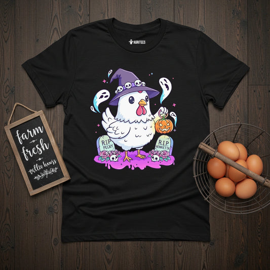 Kawaii Pastel Chicken Witch T-Shirt