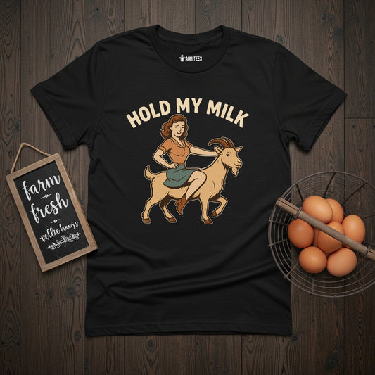 Hold My Milk Goat T-Shirt
