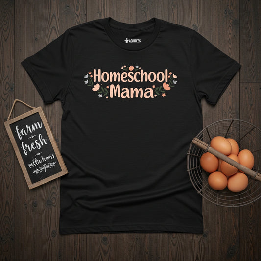Homeschool Mama Floral T-Shirt
