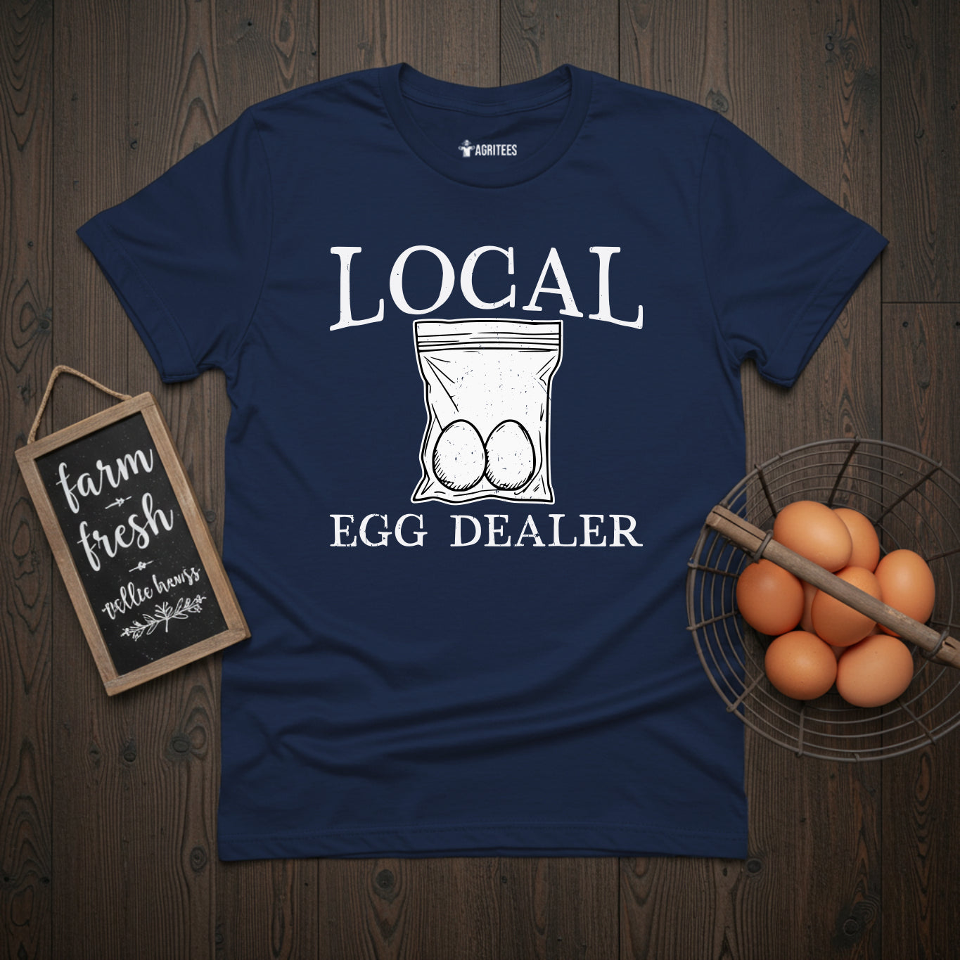 Local Egg Dealer Funny Chicken T-Shirt