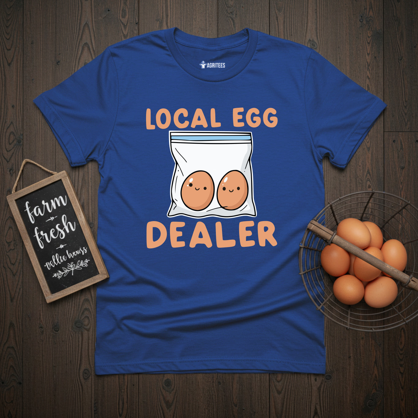 Cute Local Egg Dealer Funny Chicken T-Shirt