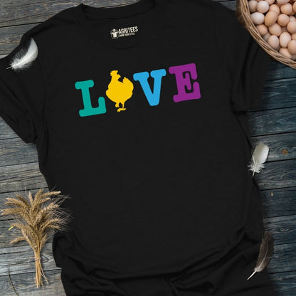 I Love Chickens Colorful T-Shirt