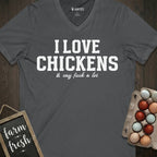 Love Chickens Say Fuck V-Neck