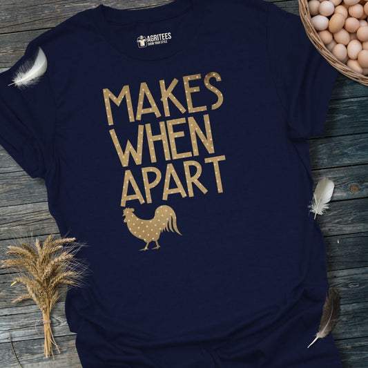 Nothing Makes Sense When We're Apart Couples Rooster T-Shirt