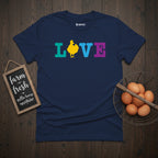 I Love Chickens Colorful T-Shirt