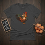 Pin-up Girl on a Rooster T-Shirt