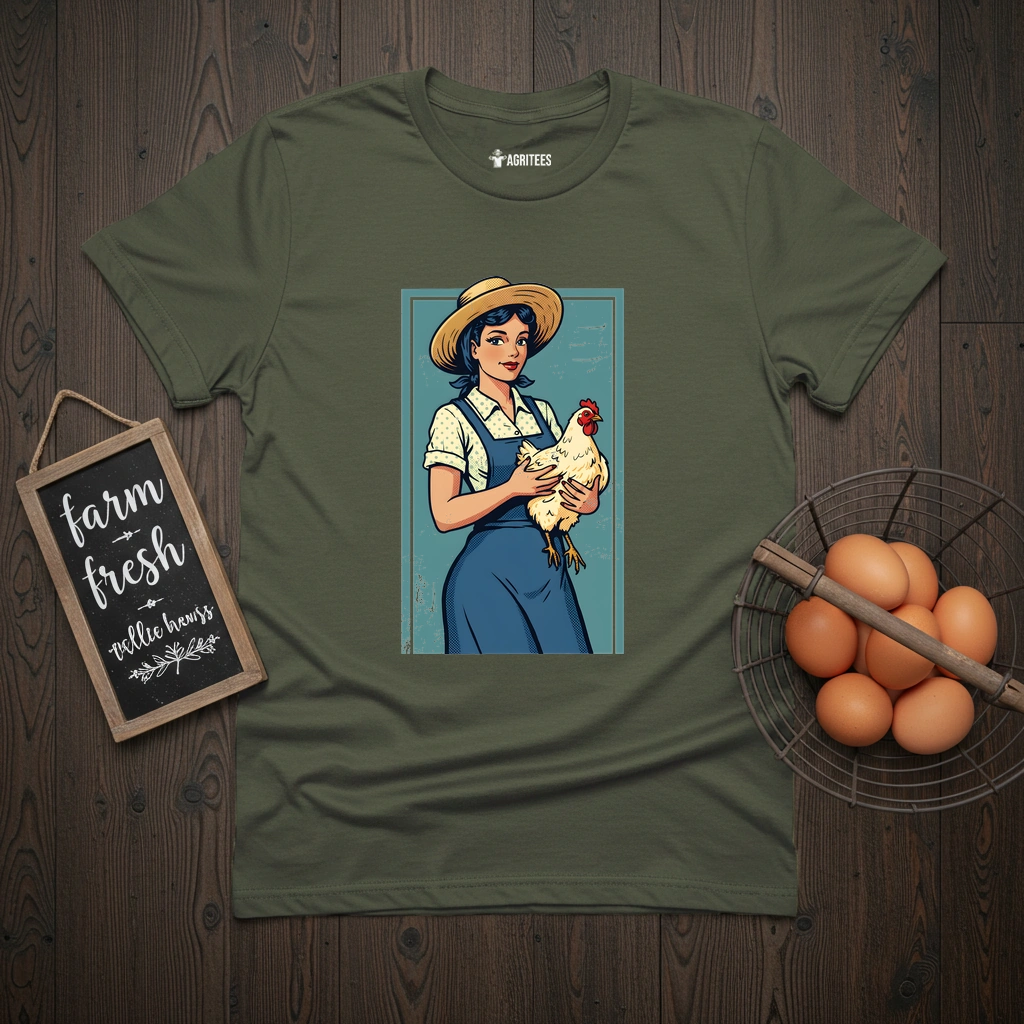 Pin-up Farmer Girl T-Shirt