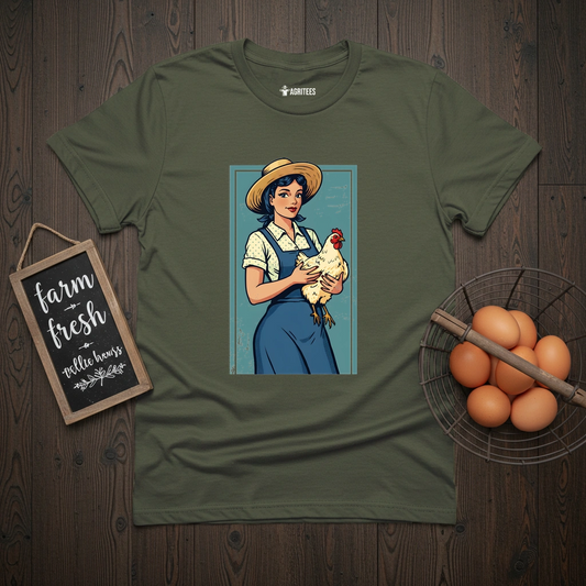 Pin-up Farmer Girl T-Shirt