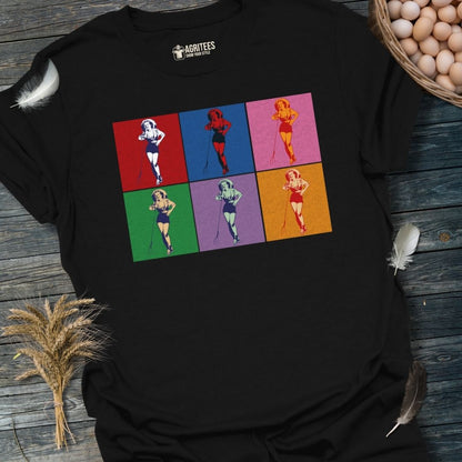 Retro Pop Art Farm Girl T-Shirt