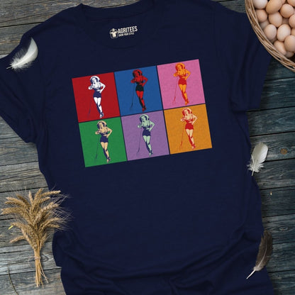 Retro Pop Art Farm Girl T-Shirt