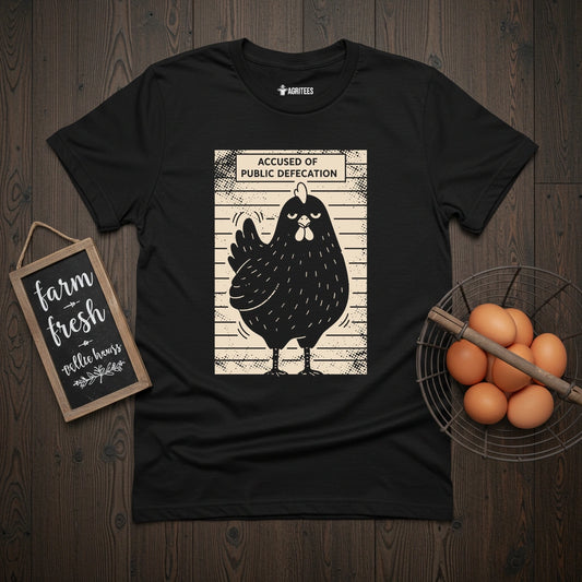 Public Defecation Chicken T-Shirt