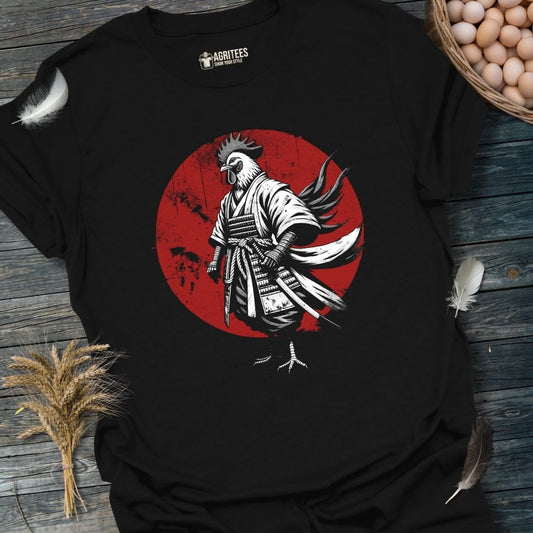 Asian Samurai Rooster Warrior T-Shirt