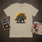 Chicken on Triceratops T-Shirt