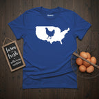USA Map Hen T-Shirt