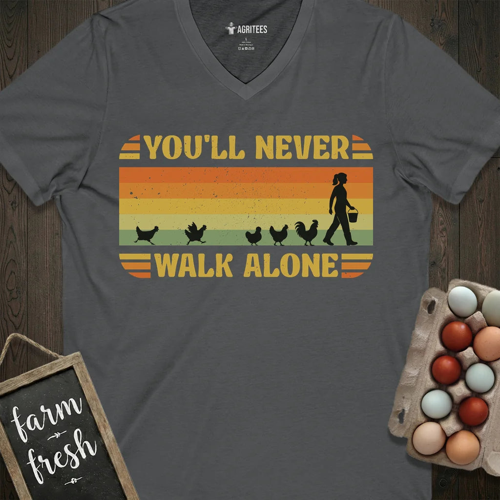 You'll Never Walk Alone Vintage Chicken V-Neck