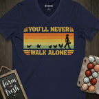 You'll Never Walk Alone Vintage Chicken V-Neck