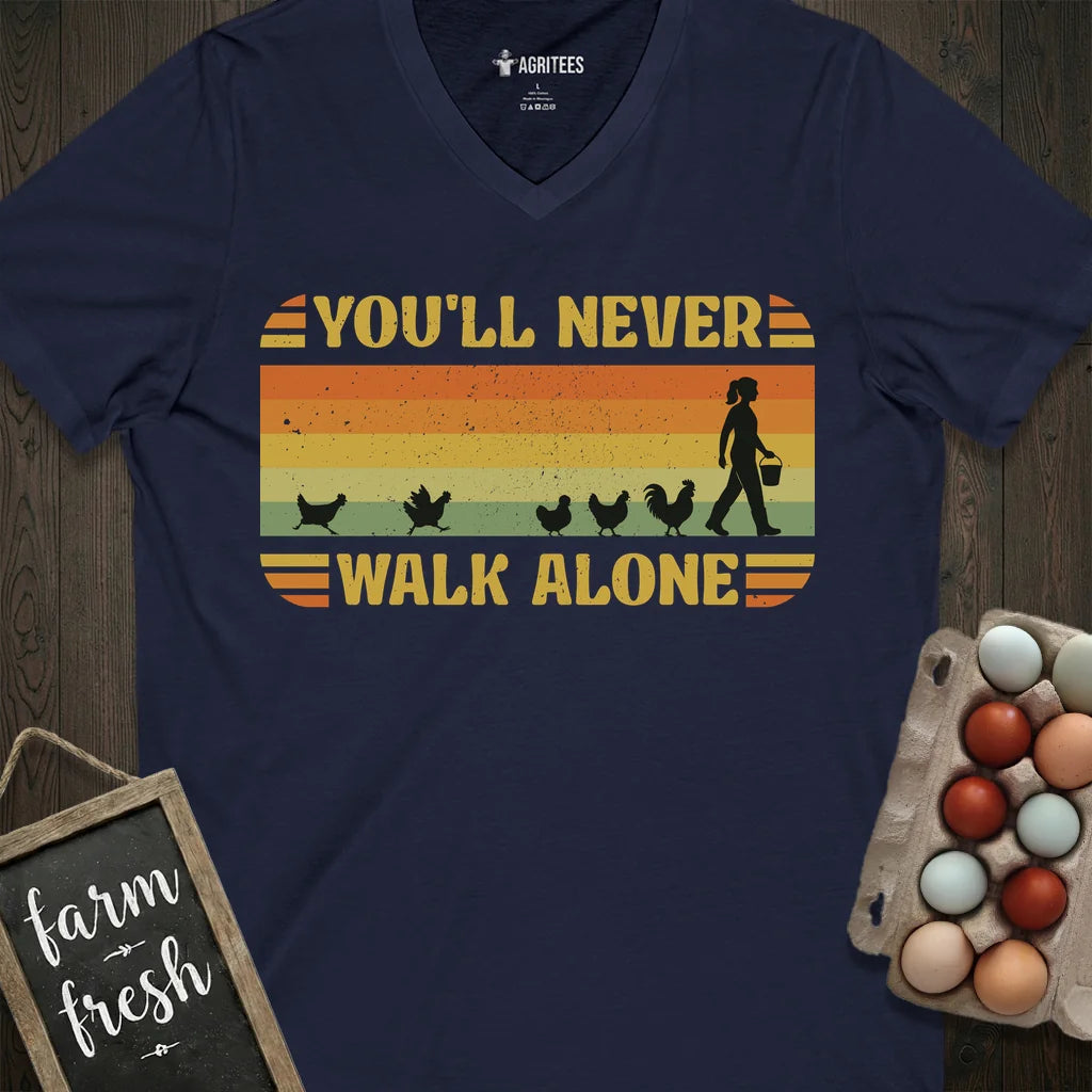 You'll Never Walk Alone Vintage Chicken V-Neck