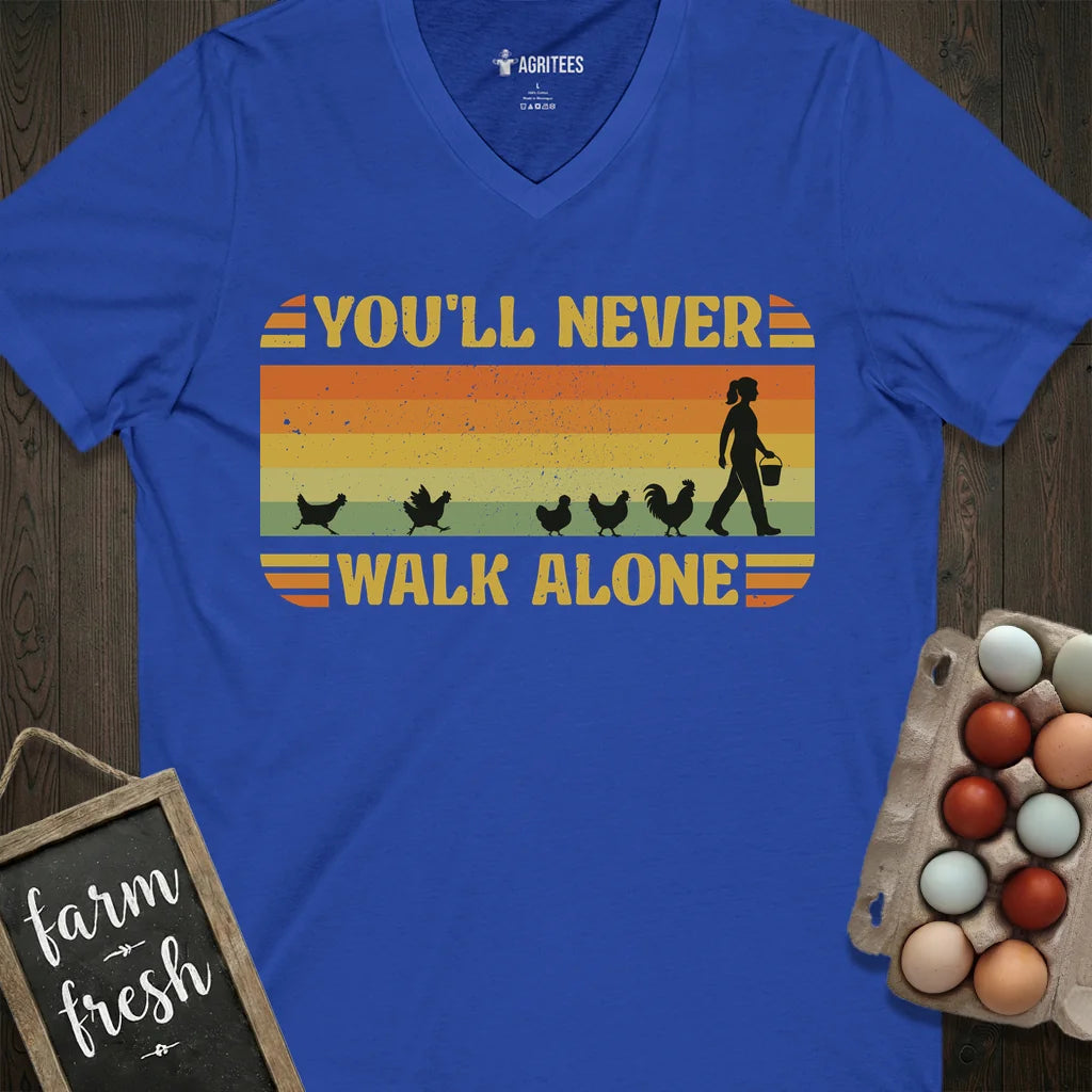 You'll Never Walk Alone Vintage Chicken V-Neck