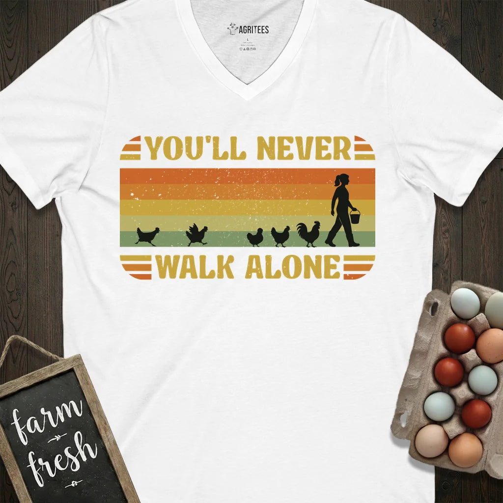 You'll Never Walk Alone Vintage Chicken V-Neck