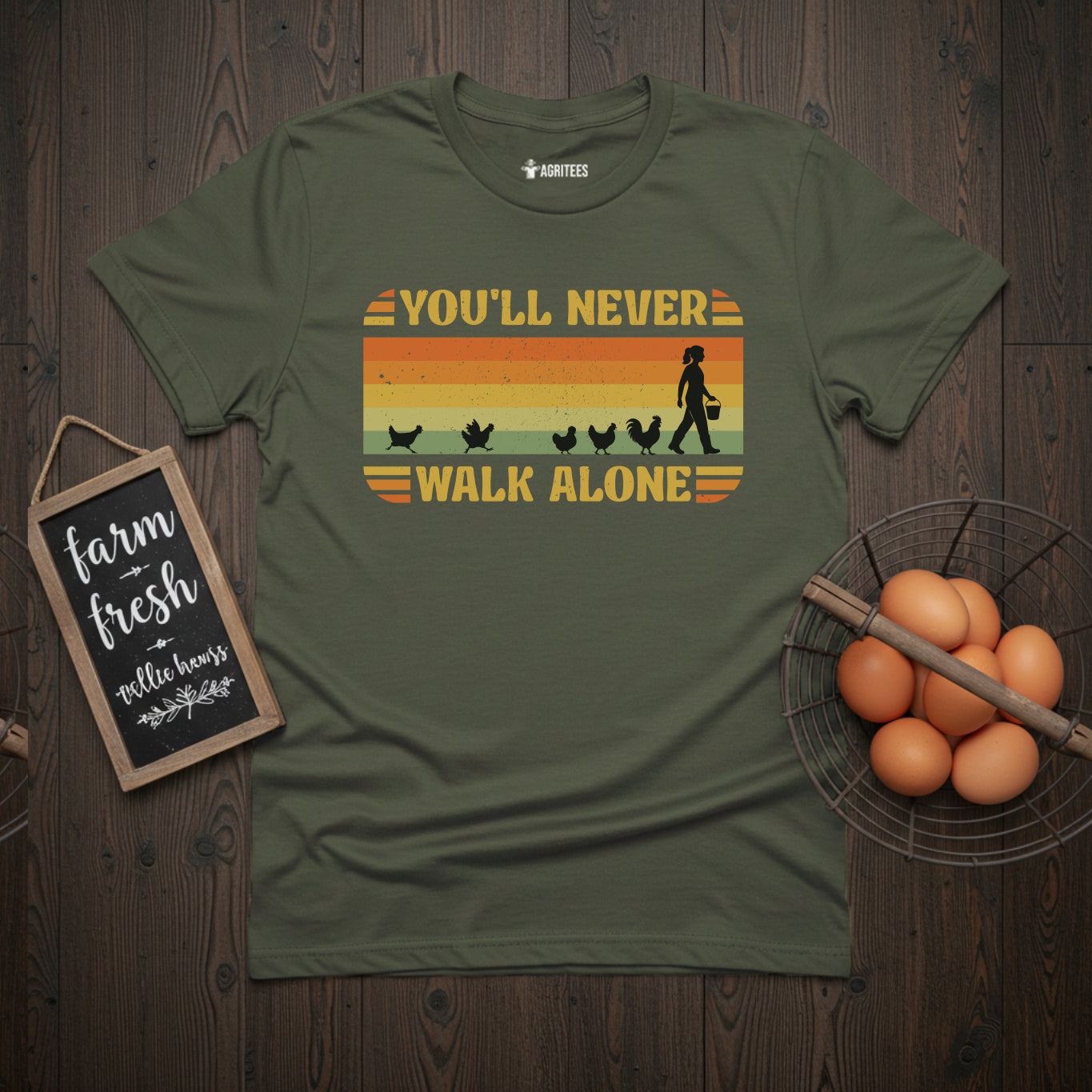 You'll Never Walk Alone Vintage Chicken T-Shirt